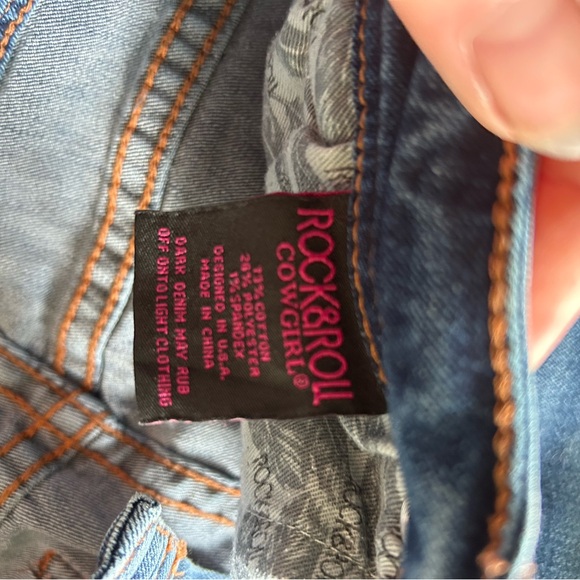 Rock and roll denim high rise trousers, 25x32 - Picture 5 of 7